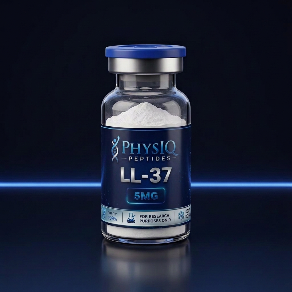 LL-37 research peptide vial