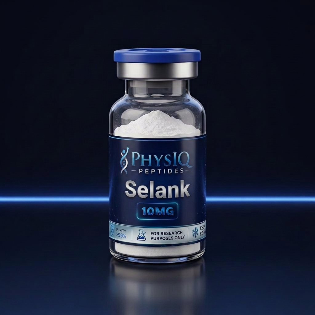 Selank research peptide vial