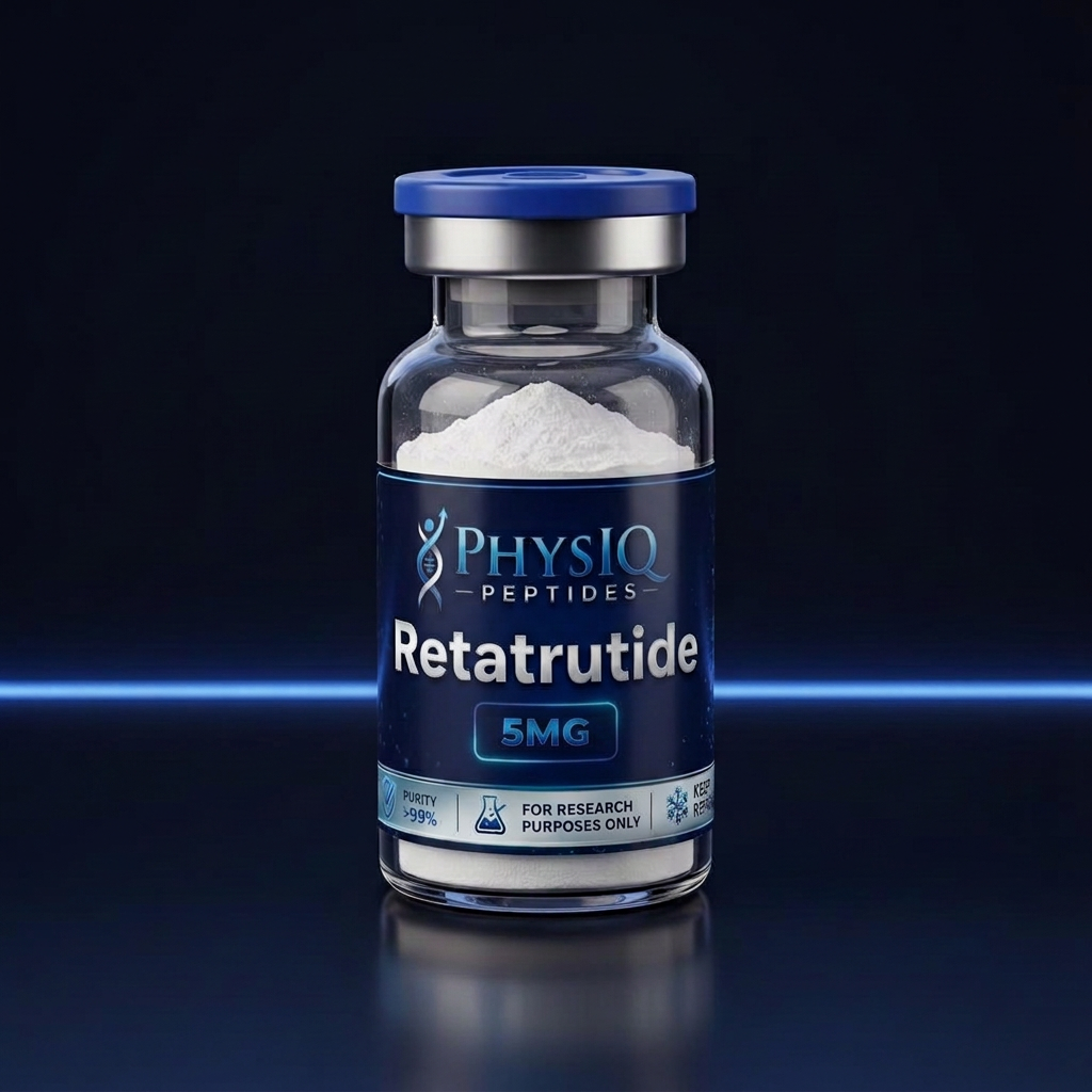 Retatrutide research peptide vial