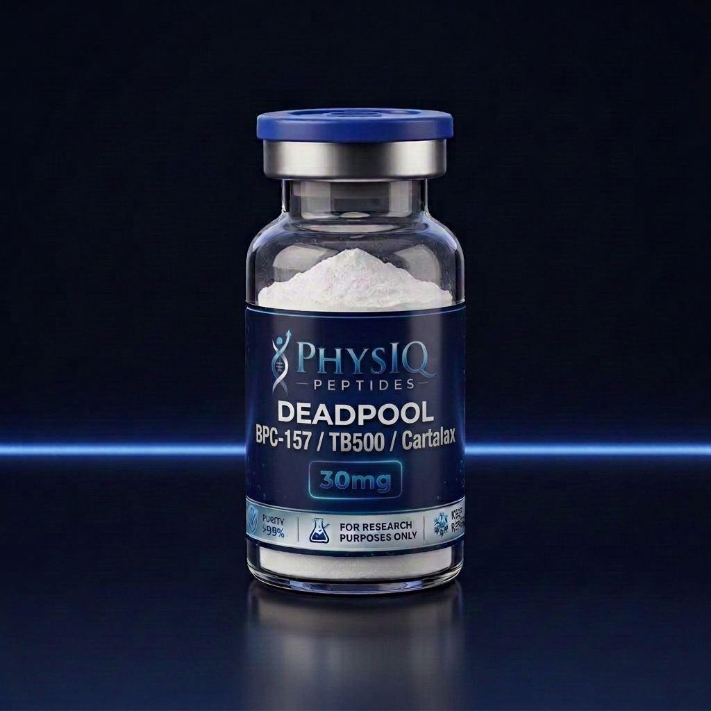 Deadpool BPC-157 / TB500 / Cartalax research peptide vial