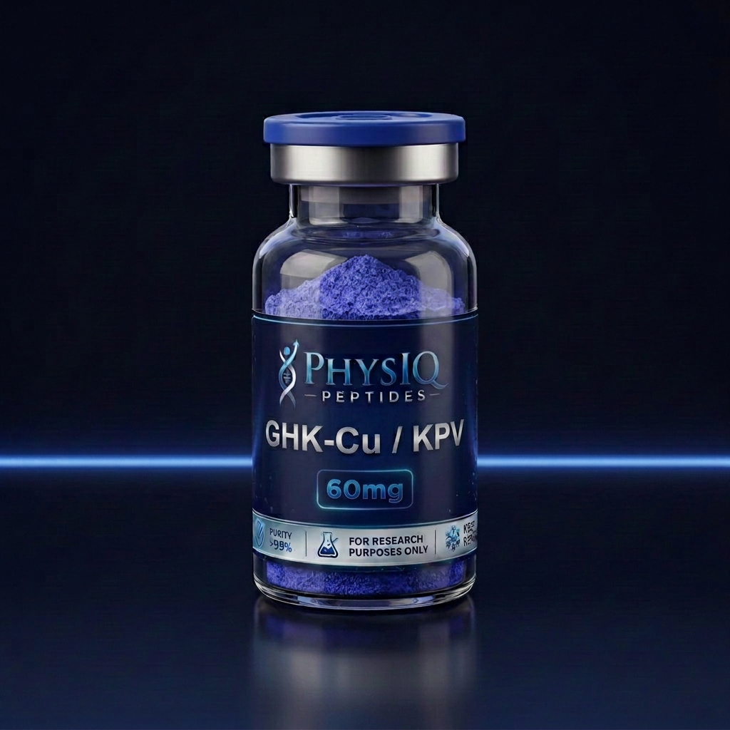 GHK-Cu / KPV research peptide vial