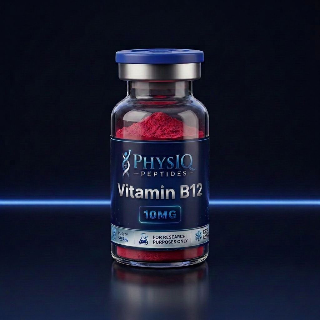 Vitamin B12 research peptide vial